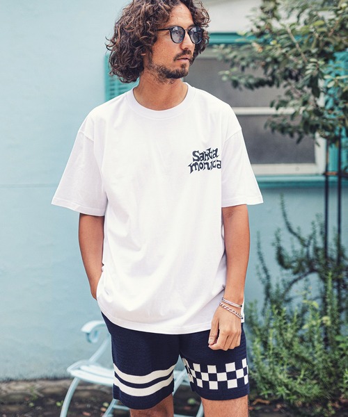 MARBLES（マーブルズ）の「mt7556-STANDARD TEE (SANTAMONICA) Tシャツ（Tシャツ/カットソー・メンズ・ホワイト/ブラック/パープル・M/XL/S/L）」の11枚目の写真