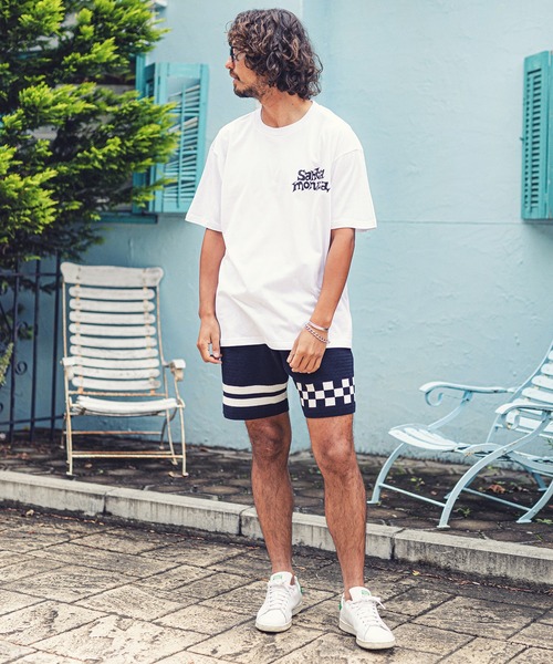 MARBLES（マーブルズ）の「mt7556-STANDARD TEE (SANTAMONICA) Tシャツ（Tシャツ/カットソー・メンズ・ホワイト/ブラック/パープル・M/XL/S/L）」の12枚目の写真