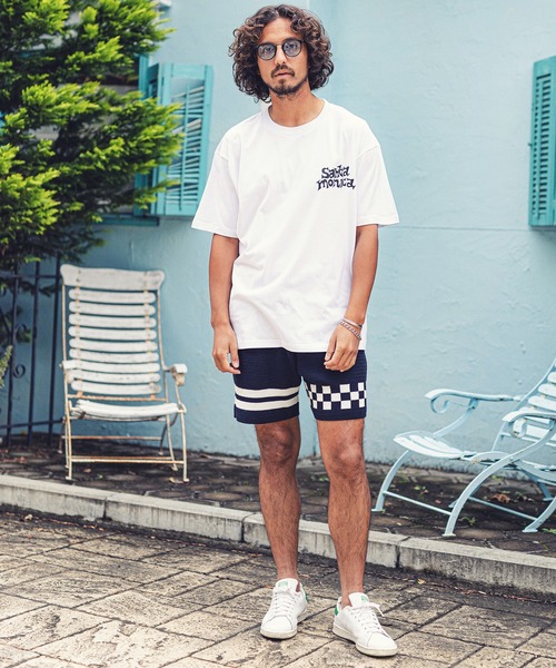 MARBLES（マーブルズ）の「mt7556-STANDARD TEE (SANTAMONICA) Tシャツ（Tシャツ/カットソー・メンズ・ホワイト/ブラック/パープル・M/XL/S/L）」の13枚目の写真