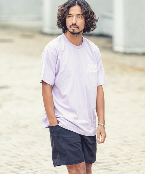 MARBLES（マーブルズ）の「mt7556-STANDARD TEE (SANTAMONICA) Tシャツ（Tシャツ/カットソー・メンズ・ホワイト/ブラック/パープル・M/XL/S/L）」の15枚目の写真
