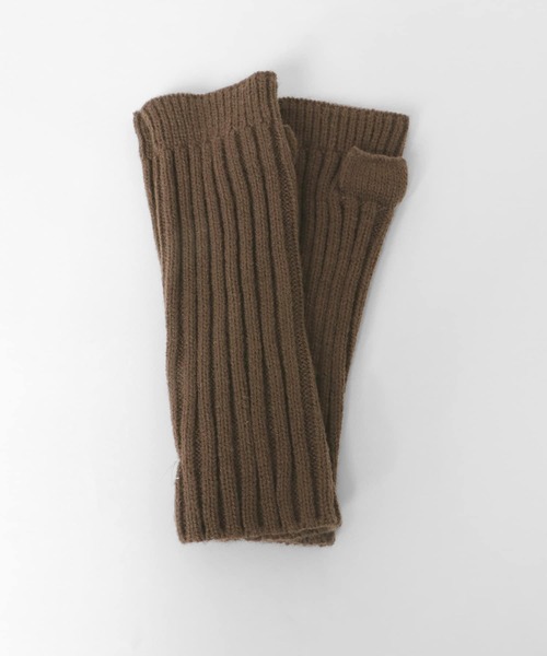 KBF(ケイビーエフ)の「ランダムリブアームウォーマー(手袋・レディース・ベージュ/ブラウン/グレー・ONE)」の9枚目の写真
