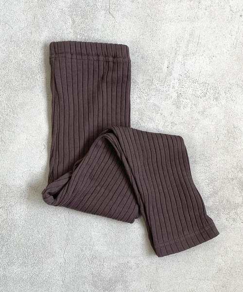 CALMIA（カルミア）の「裏起毛テレコフルタケレギンス（80～150cm）（レギンス/スパッツ・キッズ・イエロー/ラベンダー/チャコール・90/100/110/120/80/130/95/140/150）」の2枚目の写真