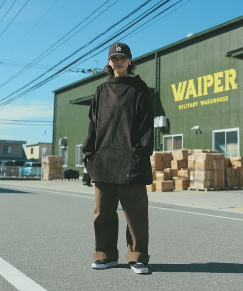 WAIPER.inc(ワイパーインク)の「NEWLYN-C CORDUROY SMOCK ROUND NECK(シャツ/ブラウス・メンズ・ブラック/ネイビー/ブラウン/タン・M/L/XL)」の21枚目の写真