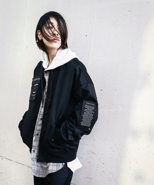 AFYF（エーエフワイエフ）の「AFYFPHOTOGRAPHER MA-1/ビッグシルエット フォトグラファーMA-1（MA-1・メンズ・ブラック/ネイビー/ブラック系その他・22cm）」の8枚目の写真