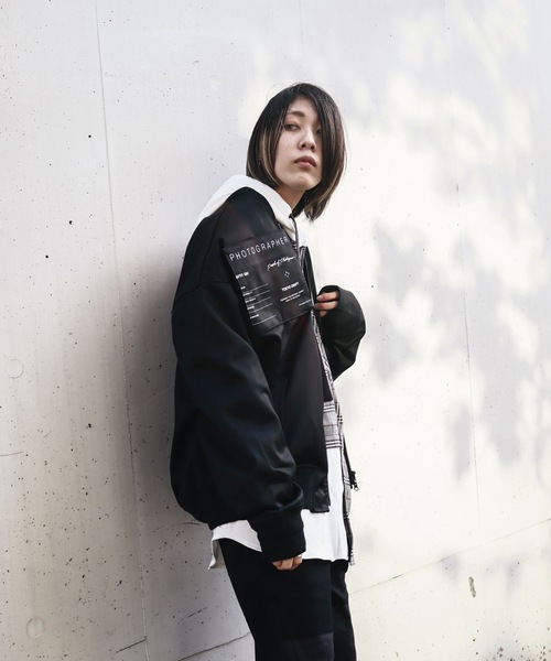 AFYF（エーエフワイエフ）の「AFYFPHOTOGRAPHER MA-1/ビッグシルエット フォトグラファーMA-1（MA-1・メンズ・ブラック/ネイビー/ブラック系その他・22cm）」の11枚目の写真