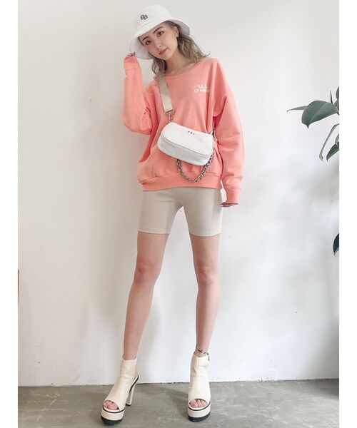 GYDA（ジェイダ）の「BUNNY ISLAND スウェットTOPS（スウェット・レディース・チャコールグレー/オフホワイト/シャーベット・FREE）」の20枚目の写真