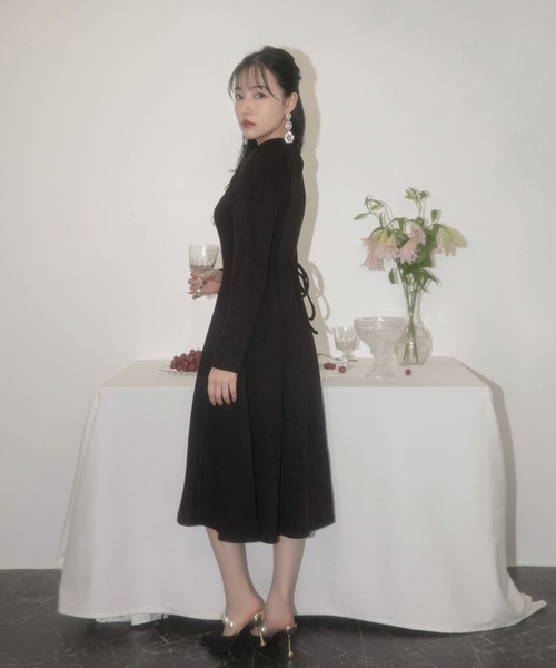 ANDGEEBEE（アンジービー）の「フロントオープンカットワンピ（ワンピース・レディース・ブラック/ネイビー・MEDIUM）」の16枚目の写真