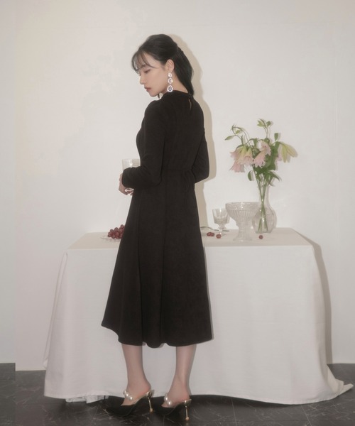 ANDGEEBEE（アンジービー）の「フロントオープンカットワンピ（ワンピース・レディース・ブラック/ネイビー・MEDIUM）」の17枚目の写真