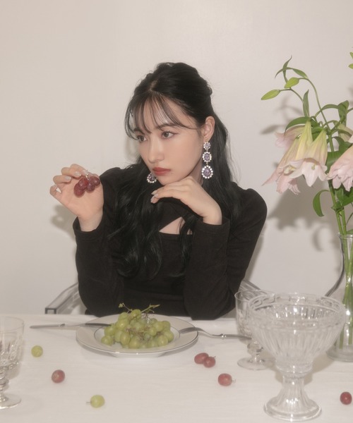 ANDGEEBEE（アンジービー）の「フロントオープンカットワンピ（ワンピース・レディース・ブラック/ネイビー・MEDIUM）」の19枚目の写真