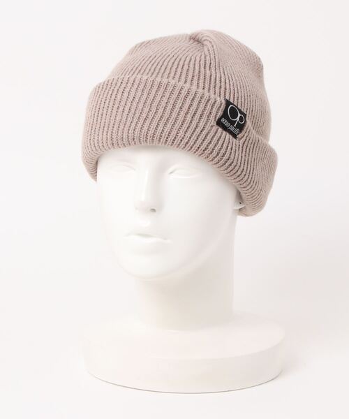 Ocean Pacific（オーシャンパシフィック）の「【OP:オーピー】ロゴビーニー　ニットキャップ（ニットキャップ/ビーニー・メンズ・ブラック/ネイビー/ブラウン/ピンク/オレンジ/グレー・FREE）」の4枚目の写真