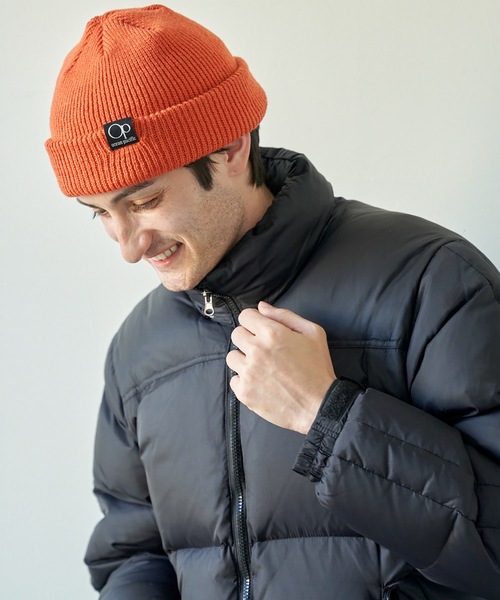 Ocean Pacific（オーシャンパシフィック）の「【OP:オーピー】ロゴビーニー　ニットキャップ（ニットキャップ/ビーニー・メンズ・ブラック/ネイビー/ブラウン/ピンク/オレンジ/グレー・FREE）」の6枚目の写真