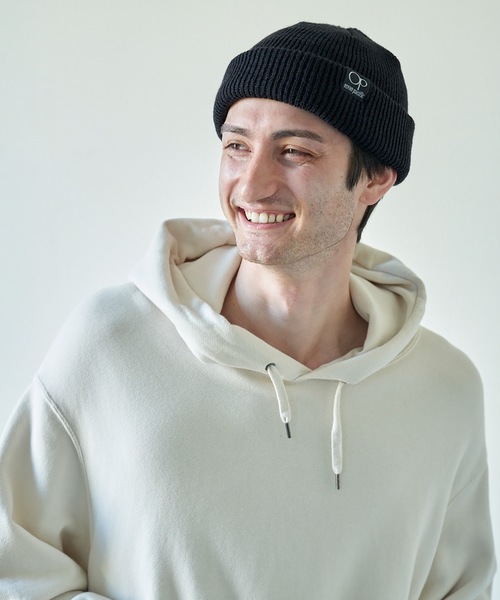 Ocean Pacific（オーシャンパシフィック）の「【OP:オーピー】ロゴビーニー　ニットキャップ（ニットキャップ/ビーニー・メンズ・ブラック/ネイビー/ブラウン/ピンク/オレンジ/グレー・FREE）」の3枚目の写真