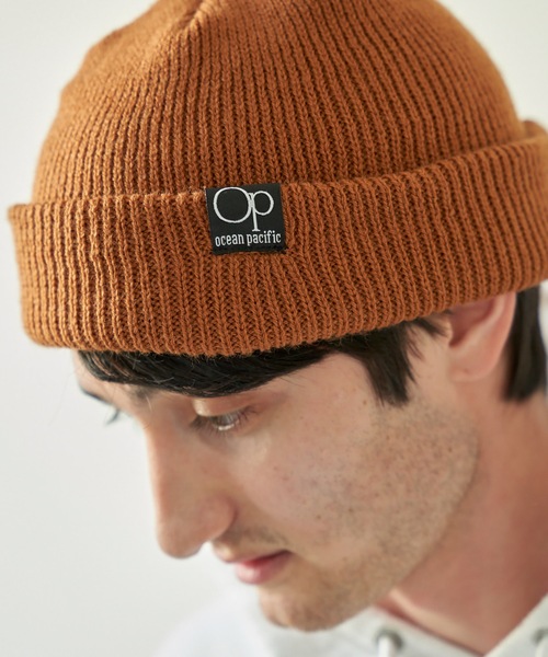 Ocean Pacific（オーシャンパシフィック）の「【OP:オーピー】ロゴビーニー　ニットキャップ（ニットキャップ/ビーニー・メンズ・ブラック/ネイビー/ブラウン/ピンク/オレンジ/グレー・FREE）」の17枚目の写真