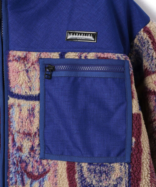 NAPA by Martine Rose(ナパバイマーティンローズ)の「Napa by Martine Rose/ナパ バイ マーティンローズ/T-HOSSA フリースジャケット(ブルゾン・レディース・ピンク・LARGE/X-LARGE)」の2枚目の写真