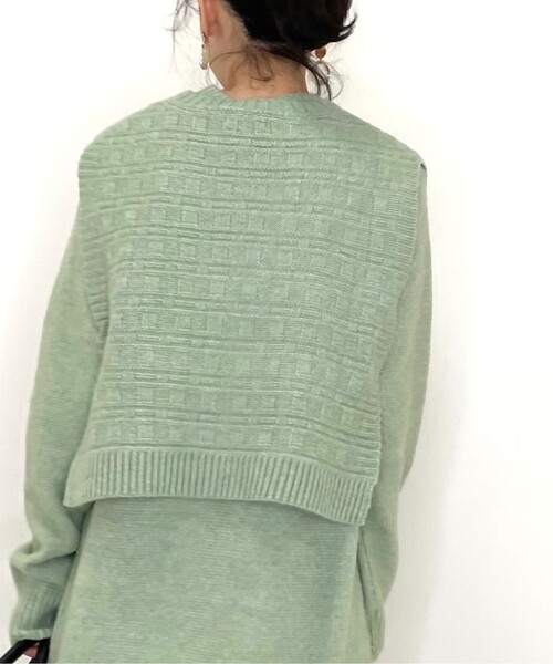 DRESKIP（ドレスキップ）の「◆【2点セット】ニットベスト×ニットワンピース（ワンピース・レディース・ダークブラウン/グレー/グリーン系・02/03）」の21枚目の写真
