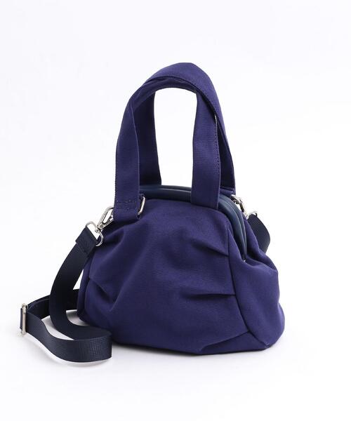 coen(コーエン)の「キャンバスガマグチミニバッグ(ボストンバッグ・レディース・ネイビー/レッド・FREE)」の10枚目の写真