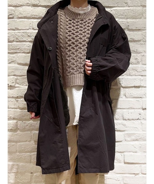 Samansa Mos2(サマンサ モスモス)の「3WAYモッズコート(モッズコート・レディース・ダークブラウン/ベージュ/カーキ・フリ-)」の11枚目の写真