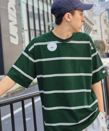 DISCUS ATHLETIC/ディスカス アスレチック SOLOTEX /無地/ボーダー ロゴワッペン 半袖クルーTシャツ