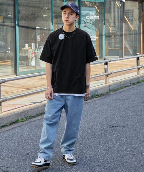 DISCUS ATHLETIC（ディスカス　アスレチック）の「DISCUS ATHLETIC/ディスカス アスレチック SOLOTEX /無地/ボーダー ロゴワッペン 半袖クルーTシャツ（Tシャツ/カットソー・メンズ・オレンジ/グリーン系その他/ブラック/ホワイト系その他/サックスブルー/ホワイト/グリーン/ネイビー・L/M/XL）」の15枚目の写真