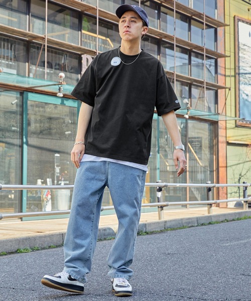 DISCUS ATHLETIC（ディスカス　アスレチック）の「DISCUS ATHLETIC/ディスカス アスレチック SOLOTEX /無地/ボーダー ロゴワッペン 半袖クルーTシャツ（Tシャツ/カットソー・メンズ・オレンジ/グリーン系その他/ブラック/ホワイト系その他/サックスブルー/ホワイト/グリーン/ネイビー・L/M/XL）」の16枚目の写真