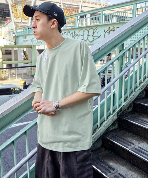 DISCUS ATHLETIC（ディスカス　アスレチック）の「DISCUS ATHLETIC/ディスカス アスレチック SOLOTEX /無地/ボーダー ロゴワッペン 半袖クルーTシャツ（Tシャツ/カットソー・メンズ・オレンジ/グリーン系その他/ブラック/ホワイト系その他/サックスブルー/ホワイト/グリーン/ネイビー・L/M/XL）」の18枚目の写真