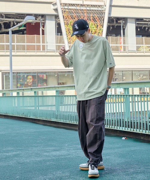 DISCUS ATHLETIC（ディスカス　アスレチック）の「DISCUS ATHLETIC/ディスカス アスレチック SOLOTEX /無地/ボーダー ロゴワッペン 半袖クルーTシャツ（Tシャツ/カットソー・メンズ・オレンジ/グリーン系その他/ブラック/ホワイト系その他/サックスブルー/ホワイト/グリーン/ネイビー・L/M/XL）」の21枚目の写真