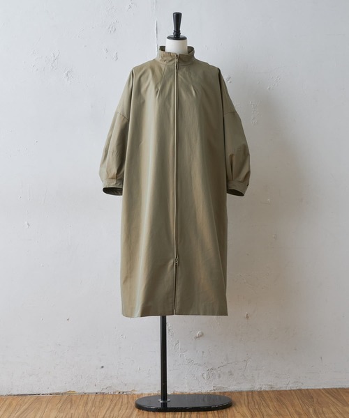 BEARDSLEY（ビアズリー）の「袖バルーンコート（ノーカラーコート・レディース・カーキ/キャメル・FREE）」の8枚目の写真