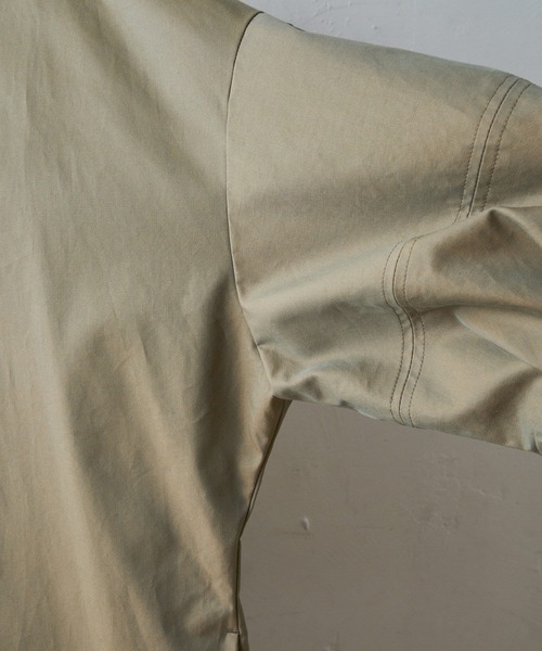 BEARDSLEY（ビアズリー）の「袖バルーンコート（ノーカラーコート・レディース・カーキ/キャメル・FREE）」の12枚目の写真