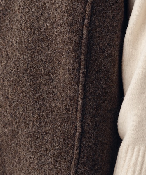 fupel（フぺル）の「キーネックMIXニットベスト（ベスト・レディース・ダークブラウン/ライトグリーン・SMALL/MEDIUM）」の7枚目の写真