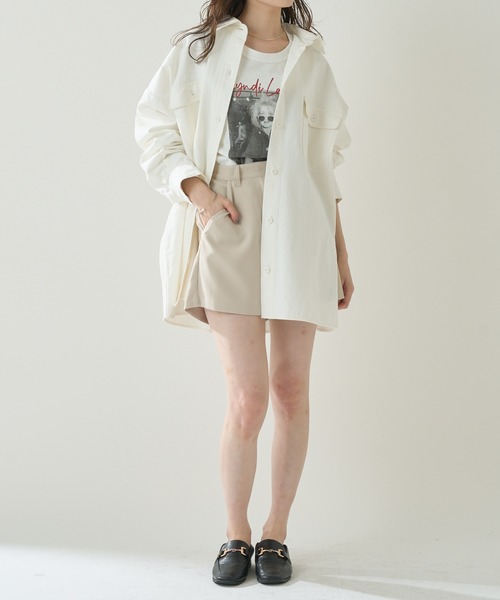 mystic(ミスティック)の「シンプルショートパンツ(その他パンツ・レディース・アイボリー/ブラック・FREE)」の20枚目の写真