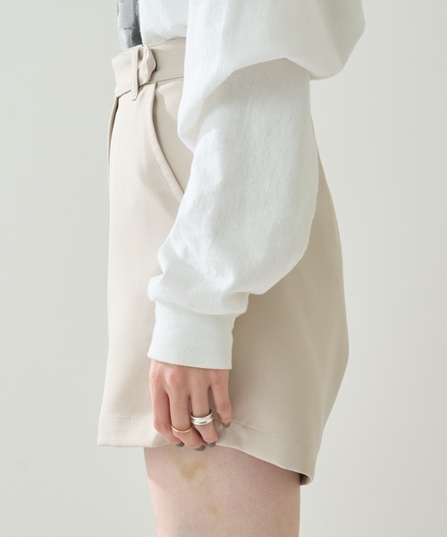 mystic(ミスティック)の「シンプルショートパンツ(その他パンツ・レディース・アイボリー/ブラック・FREE)」の14枚目の写真