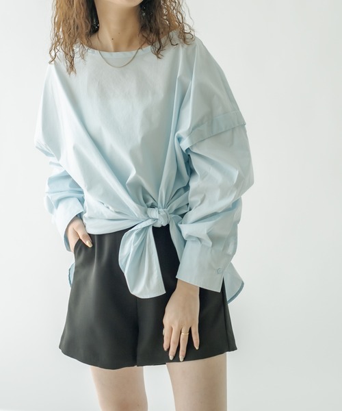 mystic(ミスティック)の「シンプルショートパンツ(その他パンツ・レディース・アイボリー/ブラック・FREE)」の4枚目の写真