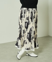 Lui's | アートプリントプリーツスカート(スカート)