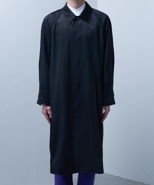 Lui's（ルイス）の「【SILLIS / シリス】 ステンカラーコート（ステンカラーコート・メンズ・ブラック/グリーン・44/46）」の8枚目の写真