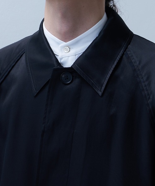 Lui's（ルイス）の「【SILLIS / シリス】 ステンカラーコート（ステンカラーコート・メンズ・ブラック/グリーン・44/46）」の12枚目の写真