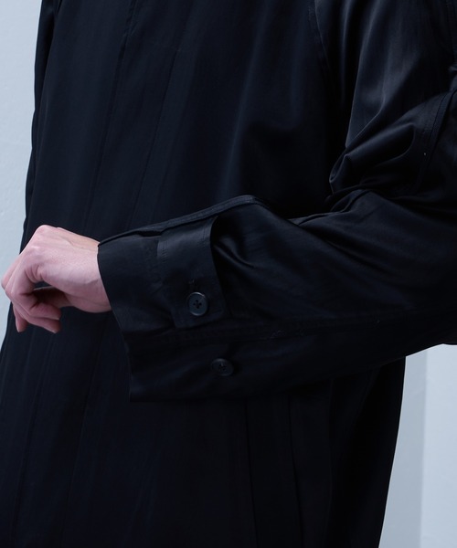 Lui's（ルイス）の「【SILLIS / シリス】 ステンカラーコート（ステンカラーコート・メンズ・ブラック/グリーン・44/46）」の13枚目の写真