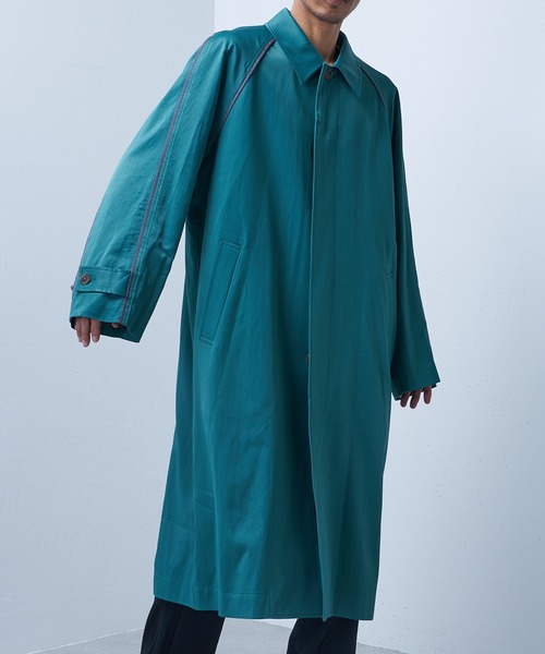 Lui's（ルイス）の「【SILLIS / シリス】 ステンカラーコート（ステンカラーコート・メンズ・ブラック/グリーン・44/46）」の21枚目の写真