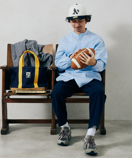 JOURNAL STANDARD relume（ジャーナルスタンダード　レリューム）の「DENIM ワイドスラックス（デニムパンツ・メンズ・ホワイト/ネイビー・SMALL/MEDIUM/LARGE）」の4枚目の写真