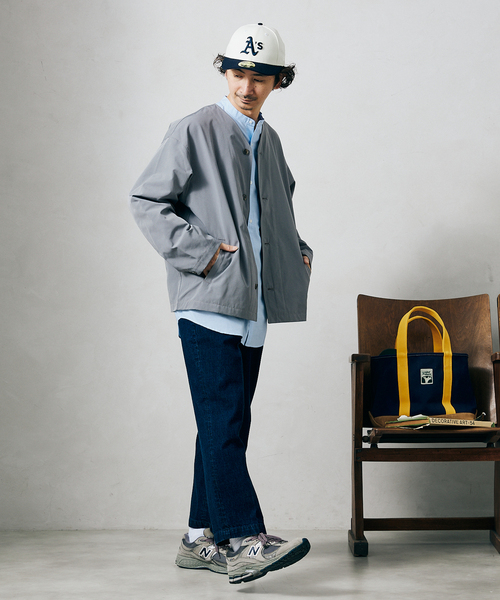 JOURNAL STANDARD relume（ジャーナルスタンダード　レリューム）の「DENIM ワイドスラックス（デニムパンツ・メンズ・ホワイト/ネイビー・SMALL/MEDIUM/LARGE）」の6枚目の写真