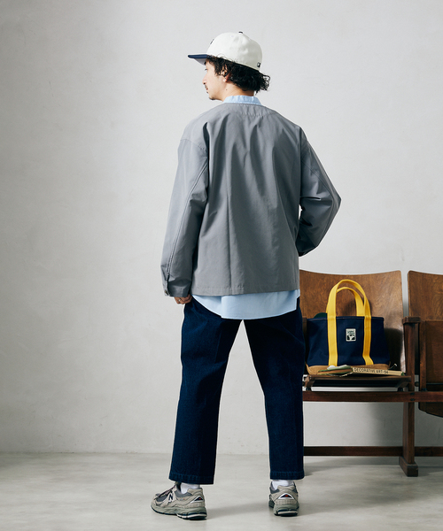 JOURNAL STANDARD relume（ジャーナルスタンダード　レリューム）の「DENIM ワイドスラックス（デニムパンツ・メンズ・ホワイト/ネイビー・SMALL/MEDIUM/LARGE）」の7枚目の写真