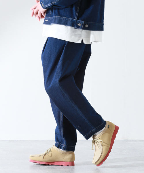 JOURNAL STANDARD relume（ジャーナルスタンダード　レリューム）の「DENIM ワイドスラックス（デニムパンツ・メンズ・ホワイト/ネイビー・SMALL/MEDIUM/LARGE）」の9枚目の写真