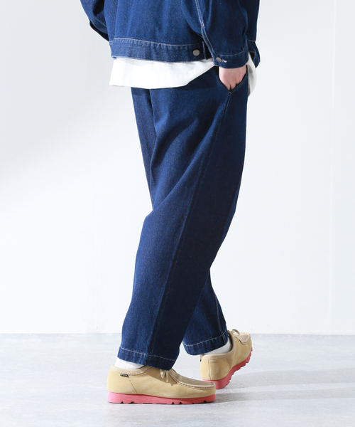 JOURNAL STANDARD relume（ジャーナルスタンダード　レリューム）の「DENIM ワイドスラックス（デニムパンツ・メンズ・ホワイト/ネイビー・SMALL/MEDIUM/LARGE）」の10枚目の写真