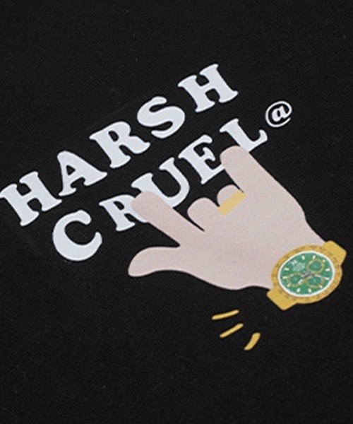 HARSH AND CRUEL(ハーシュアンドクルーエル)の「ポッププリント プルオーバーパーカー HC22SS05【Harsh and Cruel】(パーカー・メンズ・ブラック/ライトグレー・M/L/S/XL)」の17枚目の写真
