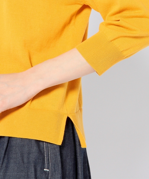 Another Edition(アナザーエディション)の「14GGハイツイストプルオーバー/ AEBC 14GG HIGH TWIST PO◆(ニット/セーター・レディース・オフホワイト/ブラック/ライトグレー/マスタード・フリー)」の9枚目の写真