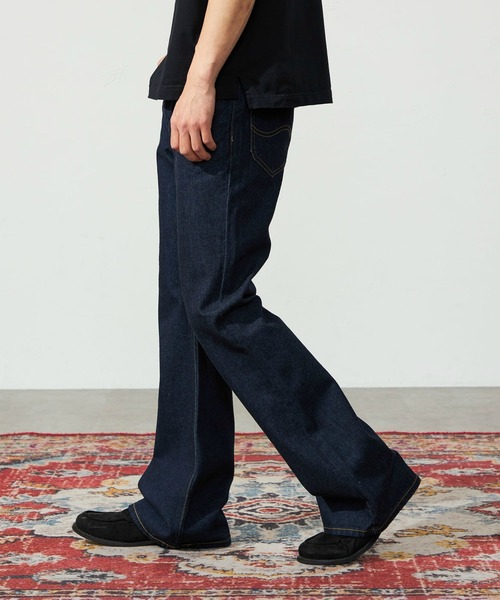 Lee ブーツカットデニム ダークブルー ベルボトム サイズ32 Lee ブーツカットデニム ダークブルー ベルボトム サイズ32