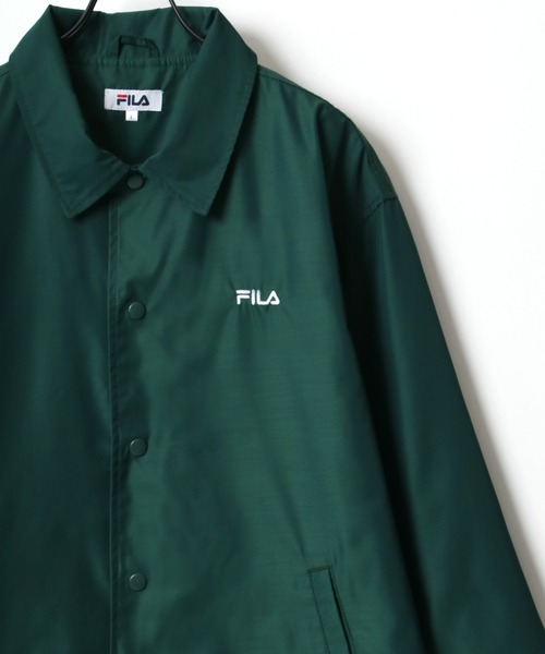 FILA(フィラ)の「FILA/フィラ 別注 ビッグシルエット カレッジロゴ バック刺繍 バックプリントコーチジャケット/ナイロンジャケット(ナイロンジャケット・メンズ・ブラック/ダークグリーン/ネイビー/ブラック系その他・LL/M/L)」の9枚目の写真