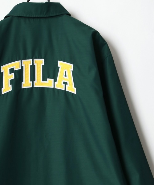 FILA(フィラ)の「FILA/フィラ 別注 ビッグシルエット カレッジロゴ バック刺繍 バックプリントコーチジャケット/ナイロンジャケット(ナイロンジャケット・メンズ・ブラック/ダークグリーン/ネイビー/ブラック系その他・LL/M/L)」の10枚目の写真