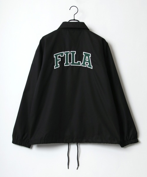 FILA(フィラ)の「FILA/フィラ 別注 ビッグシルエット カレッジロゴ バック刺繍 バックプリントコーチジャケット/ナイロンジャケット(ナイロンジャケット・メンズ・ブラック/ダークグリーン/ネイビー/ブラック系その他・LL/M/L)」の14枚目の写真