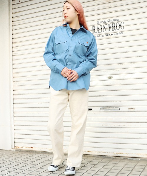 UNIVERSAL OVERALL（ユニバーサルオーバーオール）の「UNIVERSAL OVERALL/ユニバーサルオーバーオール WORKER’S SHIRT ワークシャツ シャツ（シャツ/ブラウス・メンズ・ブラック/ライトグリーン/ライトベージュ/サックスブルー/グリーン/グレー・XL/M/S/L）」の10枚目の写真