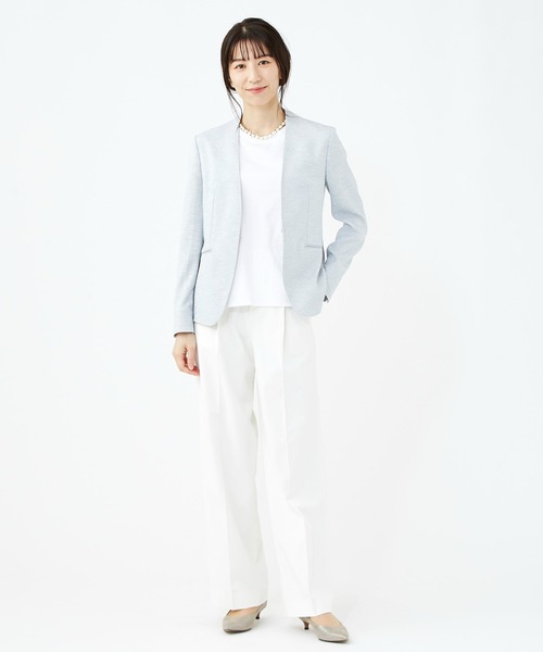 KASHIYAMA(カシヤマ)の「スマートティーアールドライギャバワイドパンツ(その他パンツ・レディース・グリーン/ブルー/ラベンダー/ホワイト/レッド/モスグリーン・マルチサイズ)」の8枚目の写真